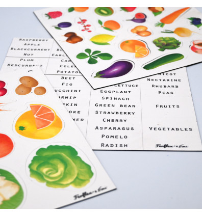 magnetisches Spiel Obst und Gemüse auf Englisch