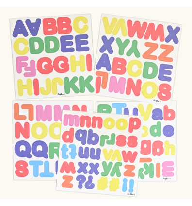 mehrfarbige Magnetbuchstaben für Kinder - Ferflex