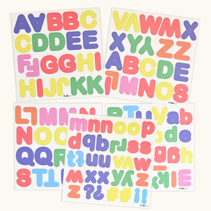 mehrfarbige Magnetbuchstaben für Kinder - Ferflex