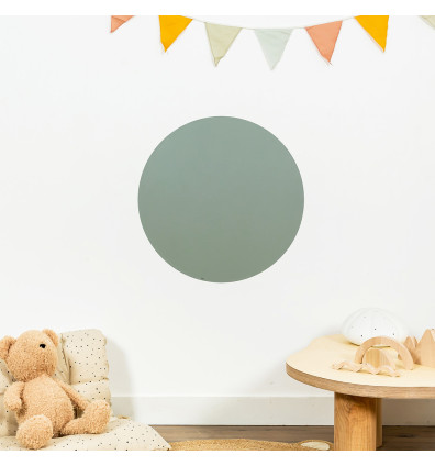 Magnetische runde Tafel in Smaragdgrün für das Kinderzimmer - Ferflex