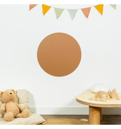 Magnetische runde Tafel in Caramel für das Kinderzimmer - Ferflex