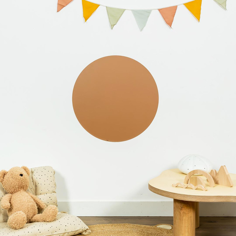 Magnetische runde Tafel in Caramel für das Kinderzimmer - Ferflex