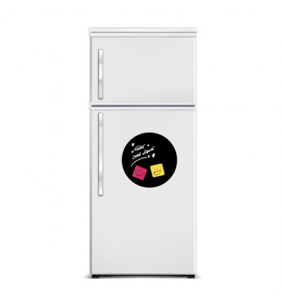 magnetische Schiefertafel für den Kühlschrank - abwischbar und langlebig