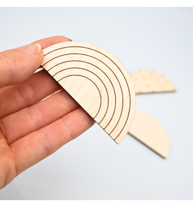 Halbmond aus Holz magnetische Dekoration Ferflex